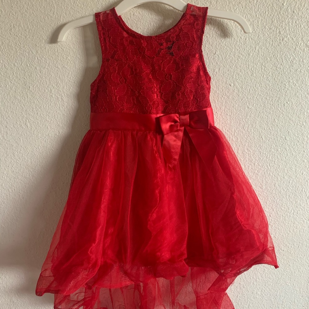 Girls Red Formal Dress sz 4